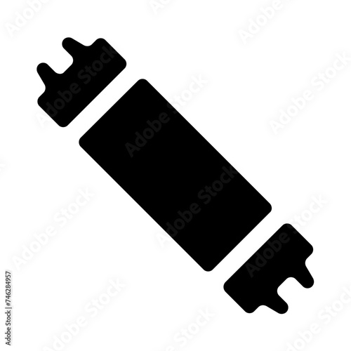 Led Lamp Fluorescent Lightbulb Solid Icon