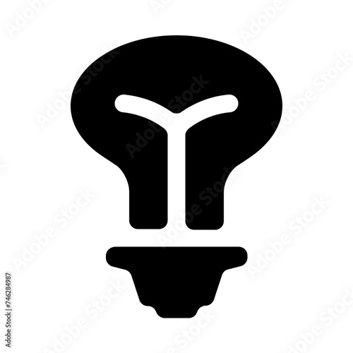 Led Lamp Lightbulb Solid Icon