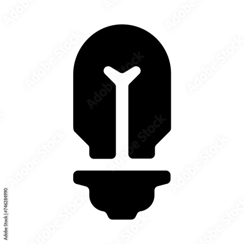 Led Lamp Lightbulb Solid Icon