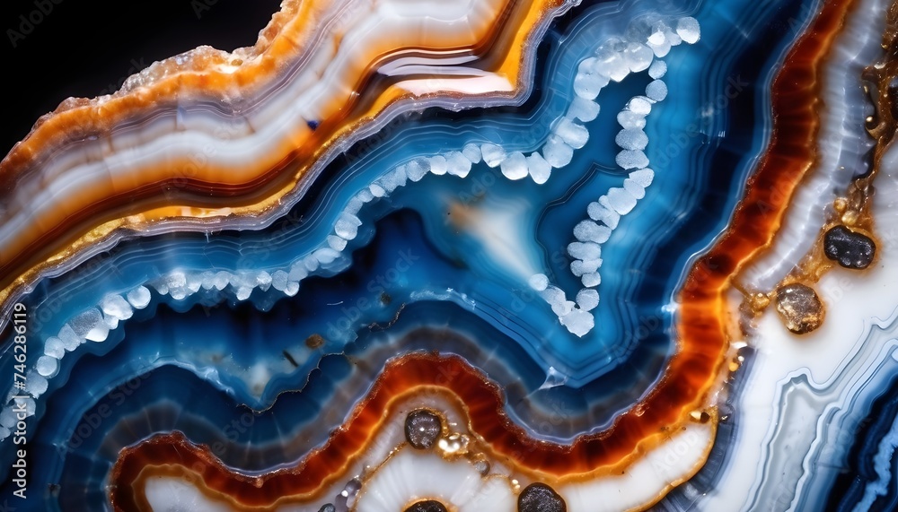Blue agate texture