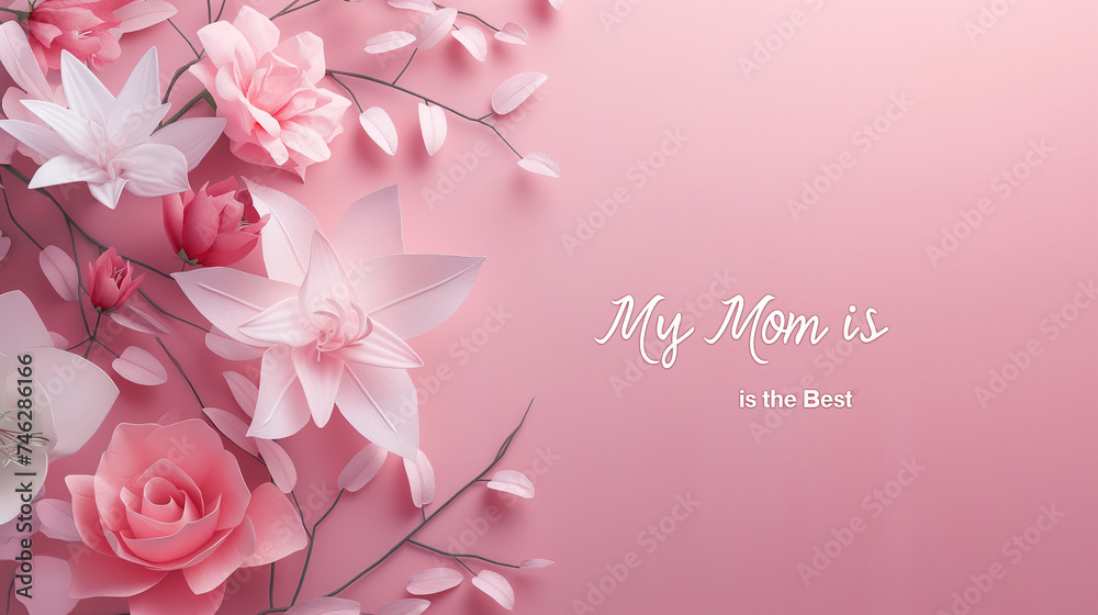 Naklejka premium Happy Mother's Day Card