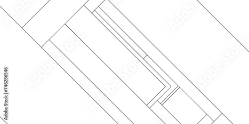 Architectural civil engineering building design with geometric patterns, black and white stripe geometric background, Abstract industrial Design random lines black on white background.