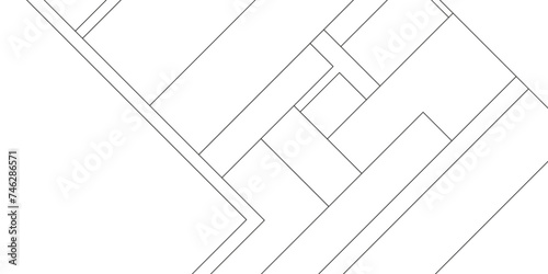 Architectural civil engineering building design with geometric patterns, black and white stripe geometric background, Abstract industrial Design random lines black on white background.