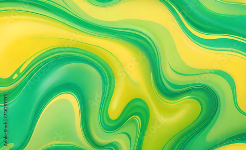 Una fusión de verde esmeralda y amarillo dorado crea un fondo abstracto visualmente impresionante y claro, sólido, de diferentes colores brillantes