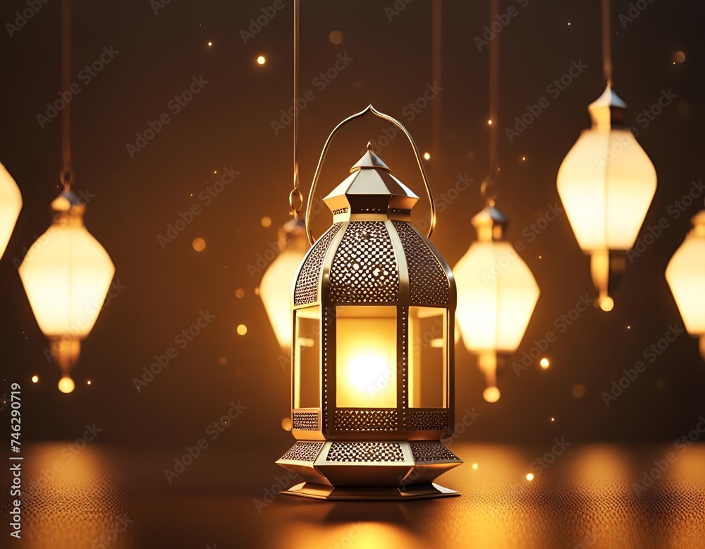 Celebrate Ramadan Kareem with a unique photo created using AI technology.