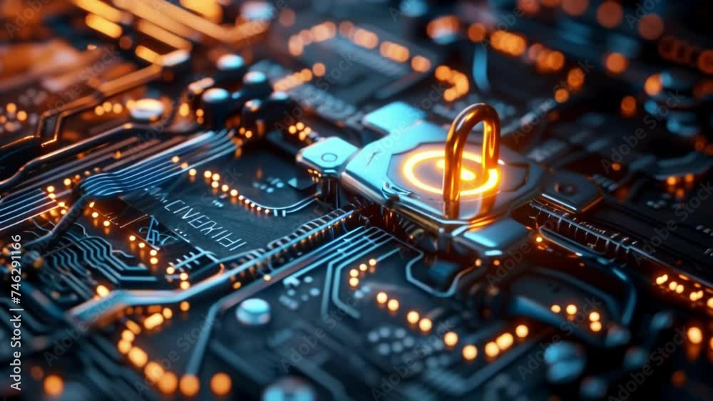 A zoomedin look at the secure data encryption key being generated and transmitted between devices in the factory ensuring safe and confidential information transfer.