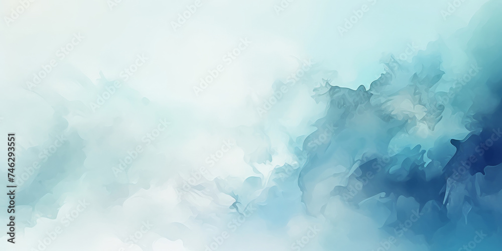  pastel blue watercolor background, white blue abstract watercolor hand painted canvas background. blue sky watercolor banner