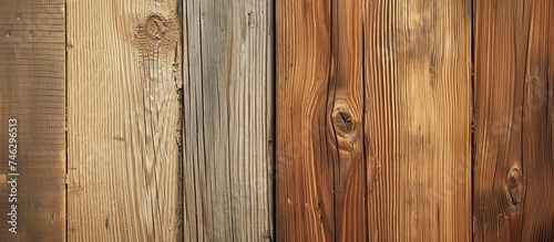 A detailed view of a wooden fence featuring a clock, showcasing the rustic charm of the wood and the functional addition of the timepiece.