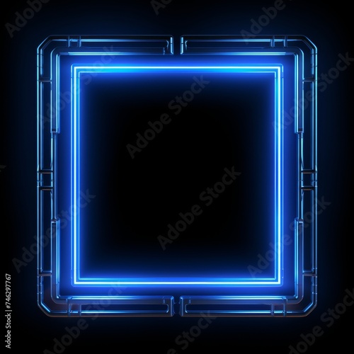 Neon Square Frame