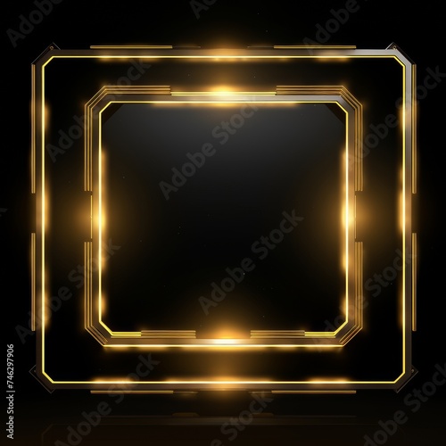 Neon Square Frame