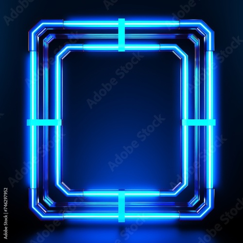Neon Square Frame