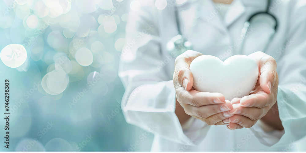 Caring Hands Holding Heart Symbol: Compassionate Healthcare Professional Caring Hands Holding Heart Symbol: Compassionate Healthcare Professional