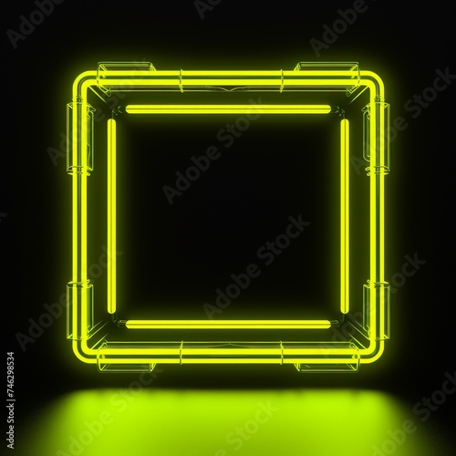 Neon Square Frame