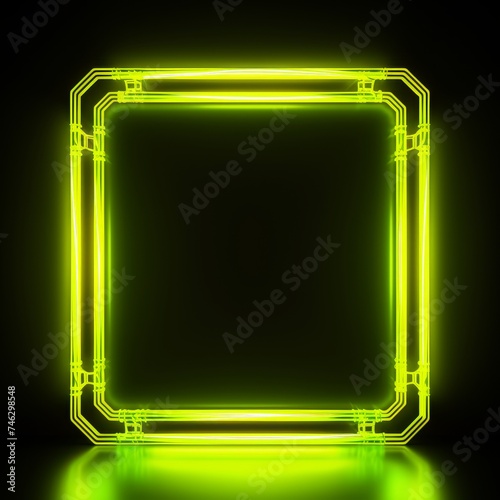 Neon Square Frame