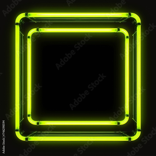Neon Square Frame