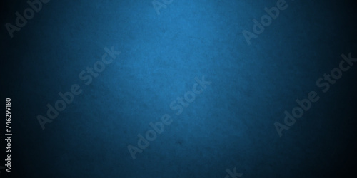 Grunge abstract Elegant dark solid blue background with elegant border and used for  blue wall , a versatile backdrop for website banners, social media posts. Abstract rough blue grunge backdrop.
