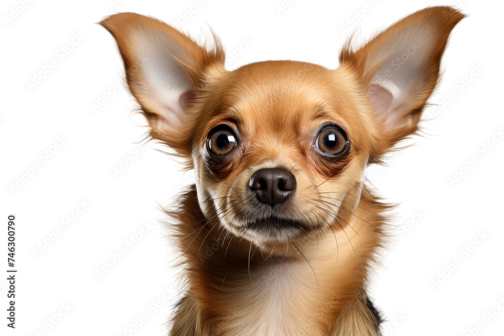 Small Brown Dog With Big Ears Looking at the Camera. A small brown dog with big ears is staring intently at the camera in this close up shot. On PNG Transparent Clear Background. Small Brown Dog With Big Ears Looking at the Camera. A small brown dog with big ears is staring intently at the camera in this close up shot. On PNG Transparent Clear Background.
