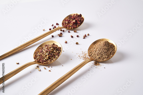 sichuan pepper powder & crushed spices photo