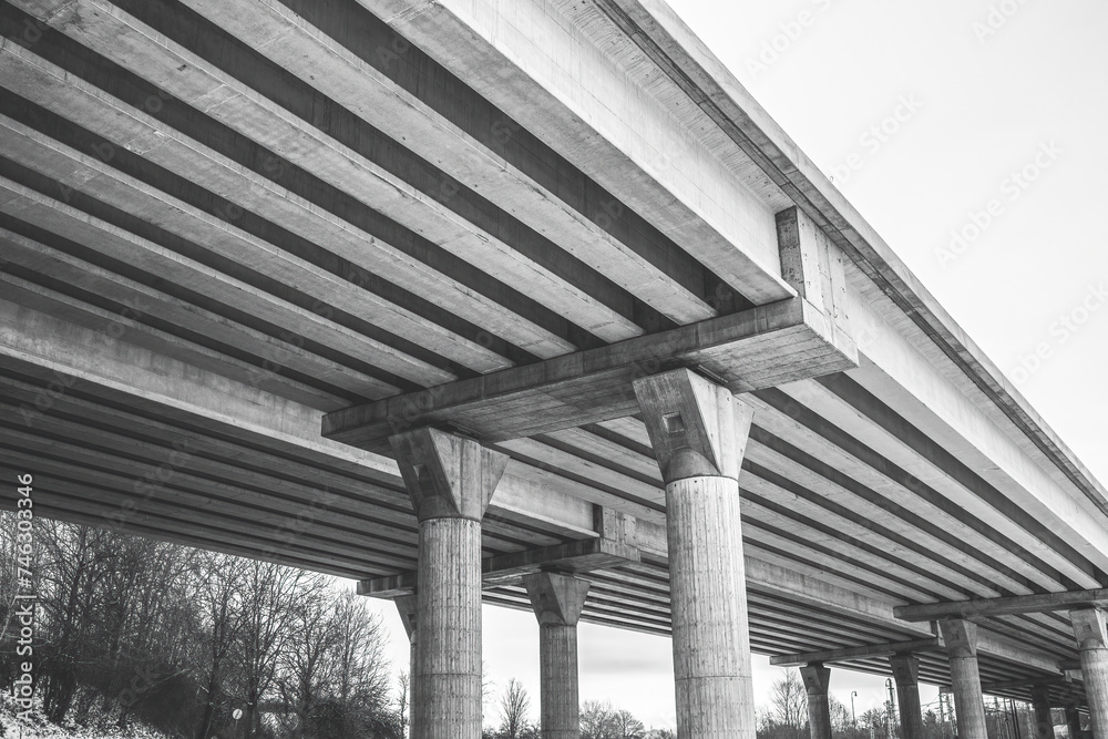Concrete highway under construction. High quality photo Concrete highway under construction. High quality photo