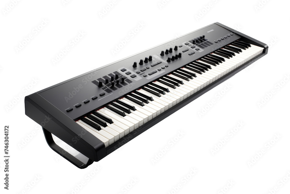 Black and White Keyboard. The straight and orderly design of the keyboard provides a minimalistic aesthetic. On PNG Transparent Clear Background. Black and White Keyboard. The straight and orderly design of the keyboard provides a minimalistic aesthetic. On PNG Transparent Clear Background.
