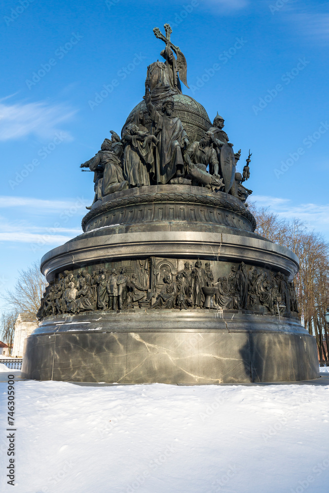 Monument to the Millennium of Russia from 1864 in Novgorod the Great