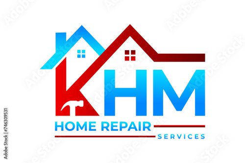 home repair, roofing, handyman, remodeling, renovation, home decor logo photo