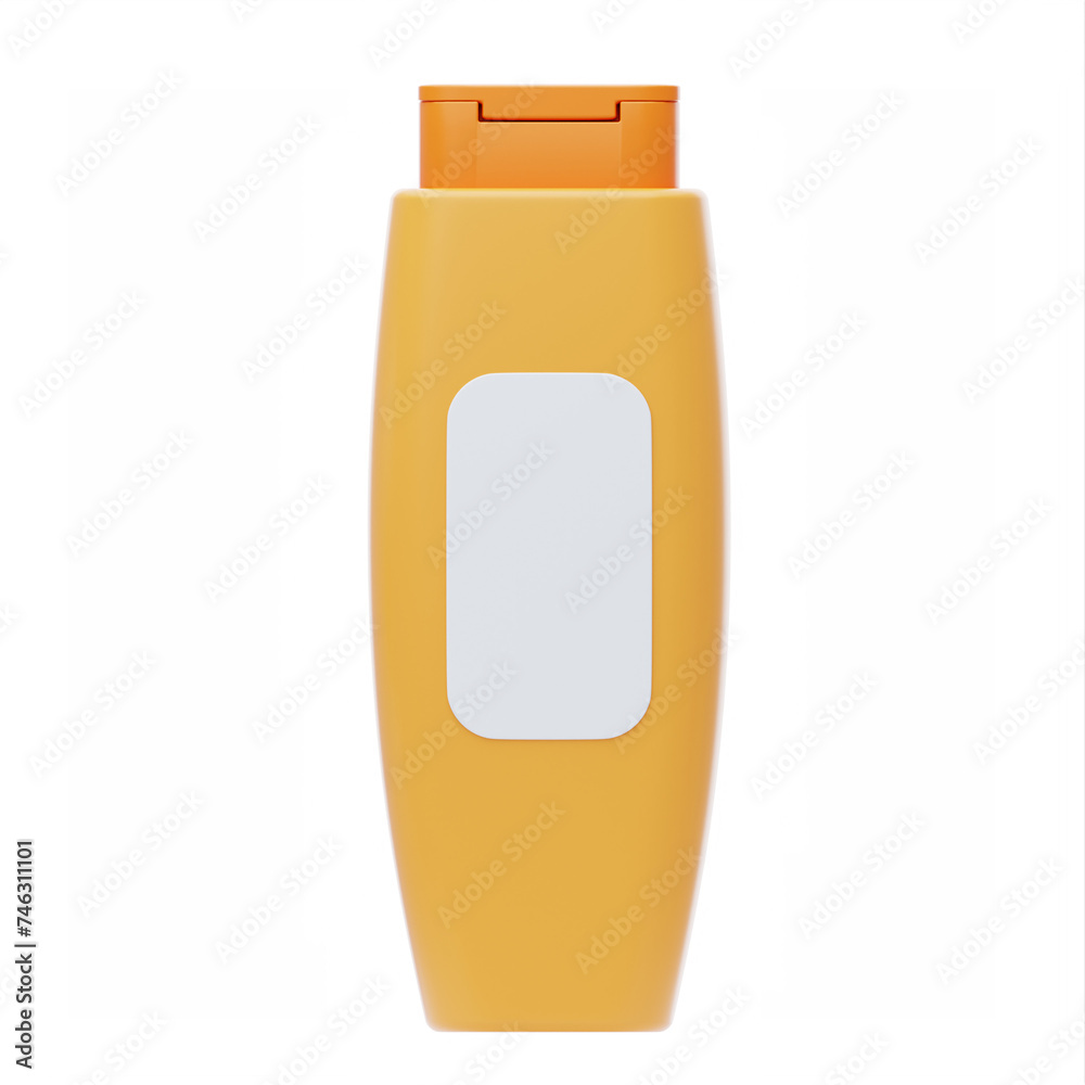3D Shampoo Bottle Hair Care In Modern Design 3D Shampoo Bottle Hair Care In Modern Design