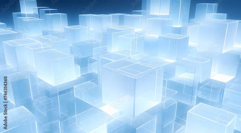 multiple lighting translucent cube background multiple lighting translucent cube background