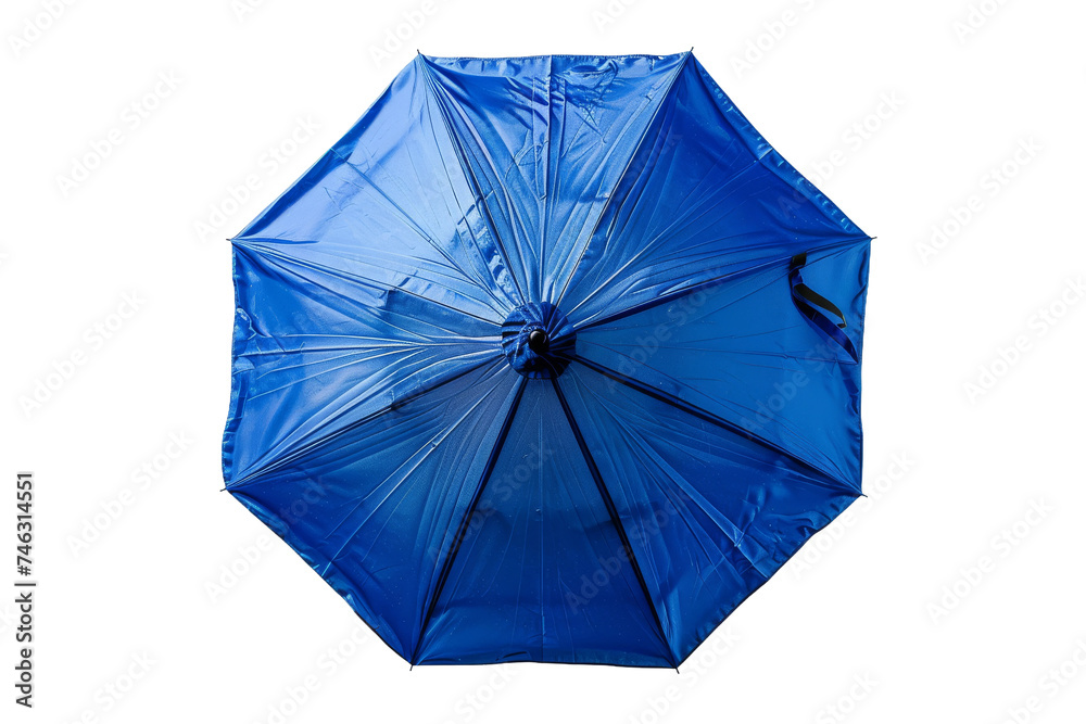 Open Blue Umbrella. The umbrella is the focal point, with its vibrant blue color contrasting against the neutral white. On PNG Transparent Clear Background. Open Blue Umbrella. The umbrella is the focal point, with its vibrant blue color contrasting against the neutral white. On PNG Transparent Clear Background.