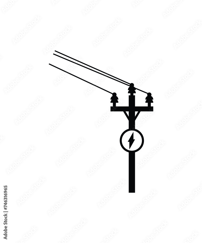 electric pole icon, vector best flat icon. electric pole icon, vector best flat icon.