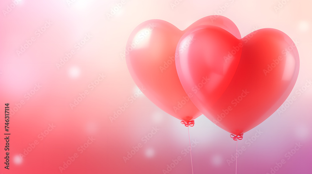 valentines day balloon love banner