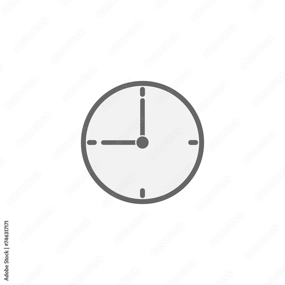 Clock icon isolated on transparent background Clock icon isolated on transparent background