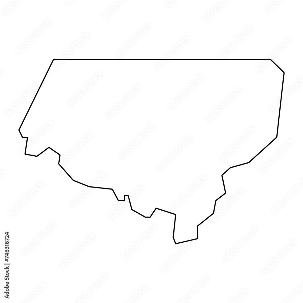 Twic State map, administrative division of South Sudan. Vector illustration. Twic State map, administrative division of South Sudan. Vector illustration.