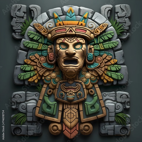 The Appearance Of The Divine King Of The Ancient Peoples. Illustration On The Theme Of Civilizations And Computer Games  History And Archaeology. Generative AI