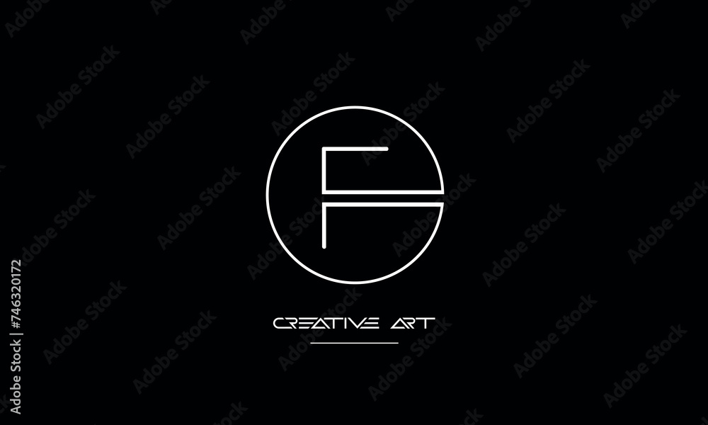 FF, F, abstract letters logo monogram FF, F, abstract letters logo monogram