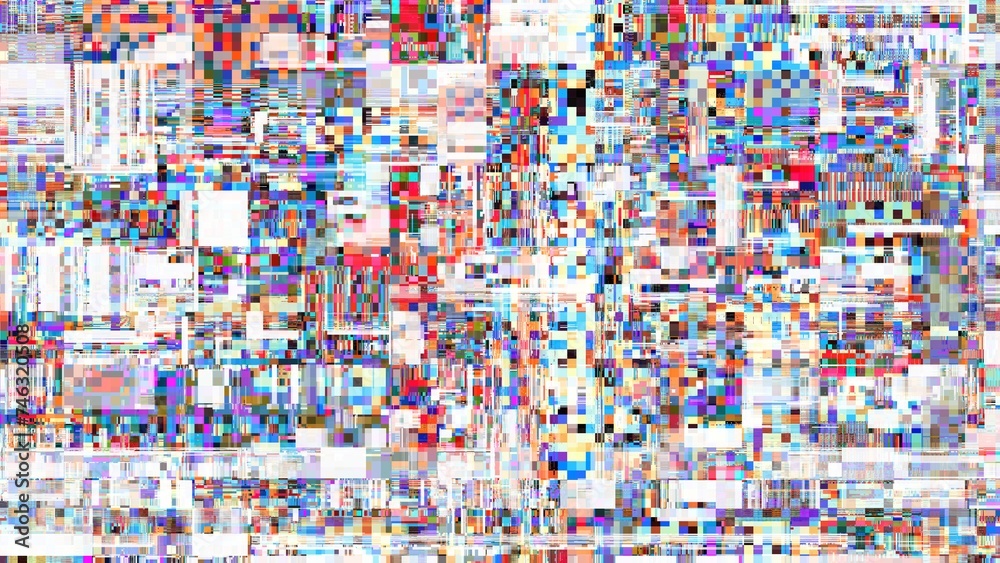 TV noise static effect, abstract glitch background. Fractal digital art pattern TV noise static effect, abstract glitch background. Fractal digital art pattern