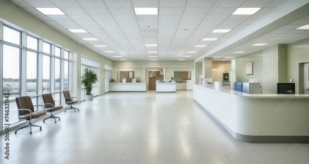  Modern waiting area with sleek design and ample natural light