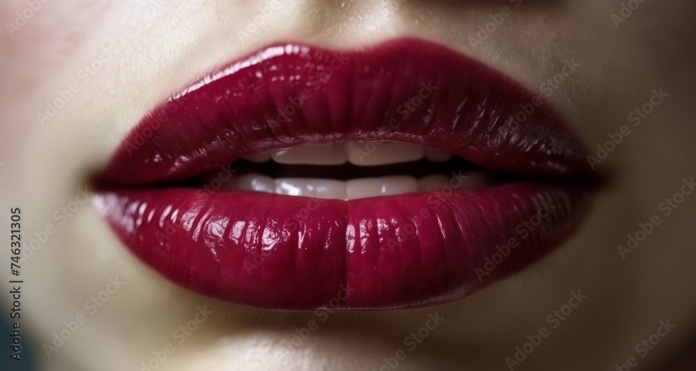 Obraz premium Luscious lips, ready to pucker up!