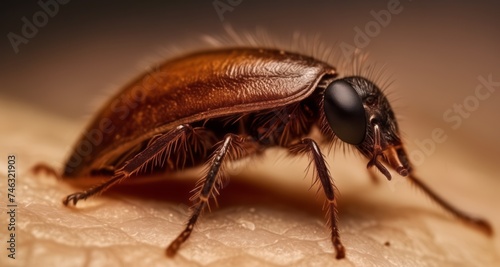  Close-up of a curious insect exploring its surroundings © vivekFx