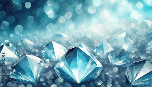 Ilustração com muitos diamantes.