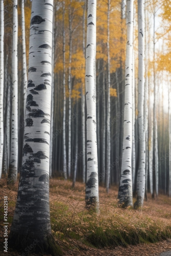 White Birch Forest in Summer White Birch Forest in Summer