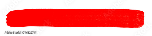 Pinselstrich mit roter Farbe als Markierung oder Hintergrund