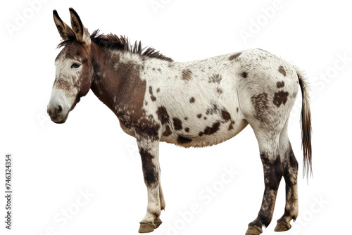 American Spotted Donkey on Transparent Background  PNG