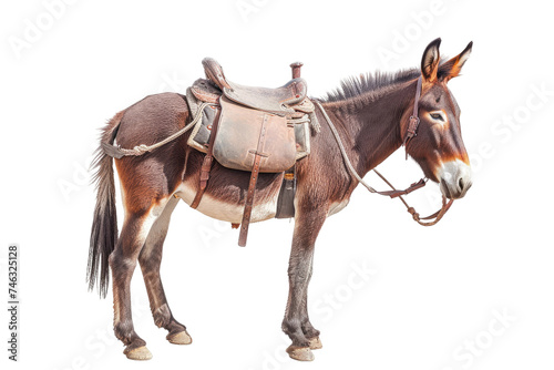 Aussie Teamster Donkey on Transparent Background, PNG