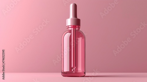 Pink Dropper Bottle Mockup