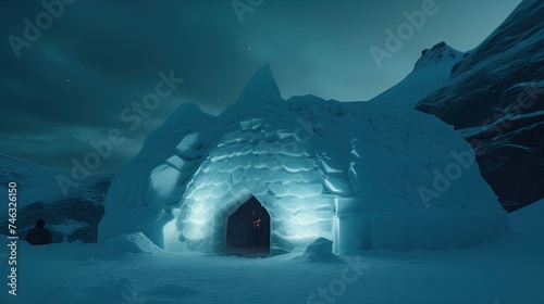 iceberg in the night