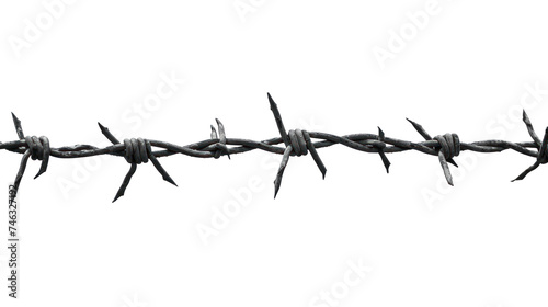 barbed wire on transparency background PNG  © Sim