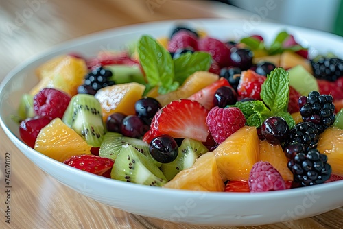 fruit salad with berries