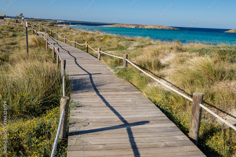 Illetes beach, Formentera, Pitiusas Islands, Balearic Community, Spain