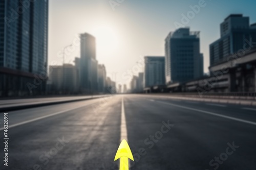 2024 text written on big road background with arrow.